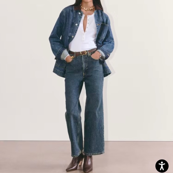Everlane Way-high Sailor Jean Deep Blue - Picture 1 of 5